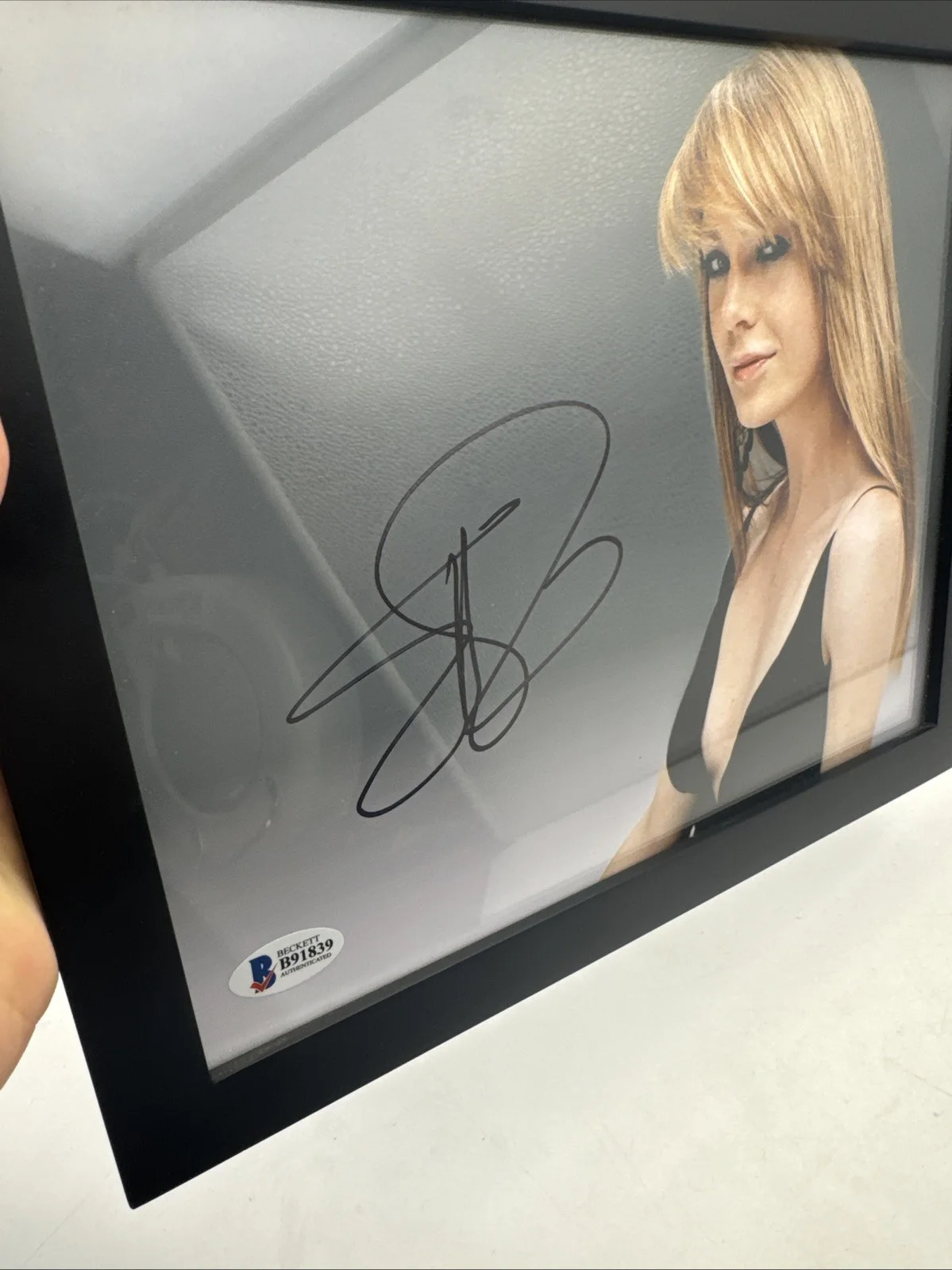 Ellen Pompeo Signed 8x10 Photo Beckett BAS B91839 Framed Grey's Anatomy, изображение 3