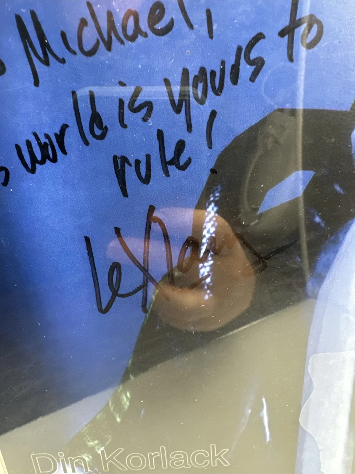 Lex Lang Din Korlack Mass Effect Signed 8.5x11 Print Autograph, image 3