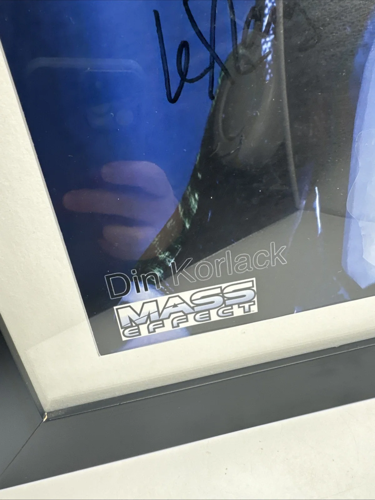 Lex Lang Din Korlack Mass Effect Signed 8.5x11 Print Autograph, image 4
