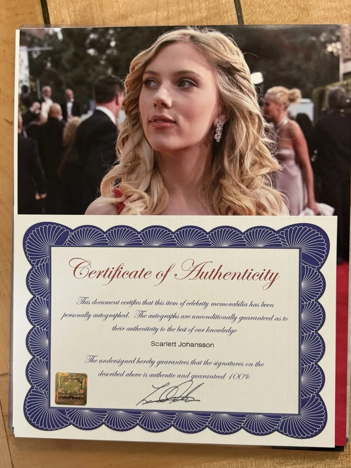 Scarlett Johansson Signed 8X10 Photo, image 2