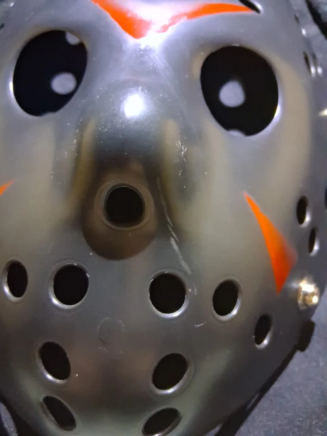 Ari Lehman Signed Jason 1 Black Mask JSA Holo Sticker, image 2