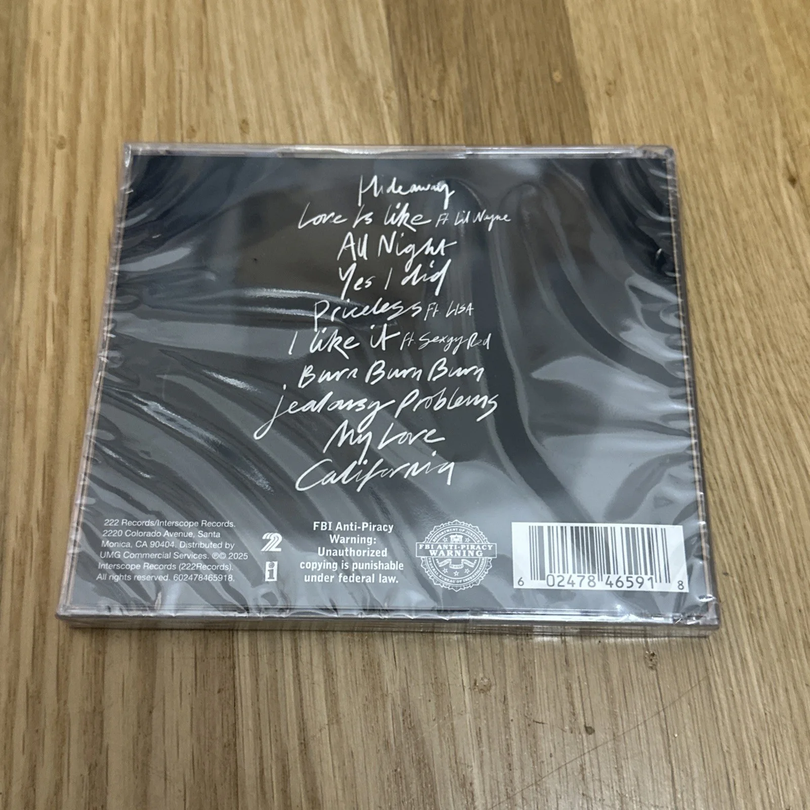 New Sealed MAROON 5 "Love Is Like" CD Signed Insert Autographed Auto ADAM LEVINE, image 2