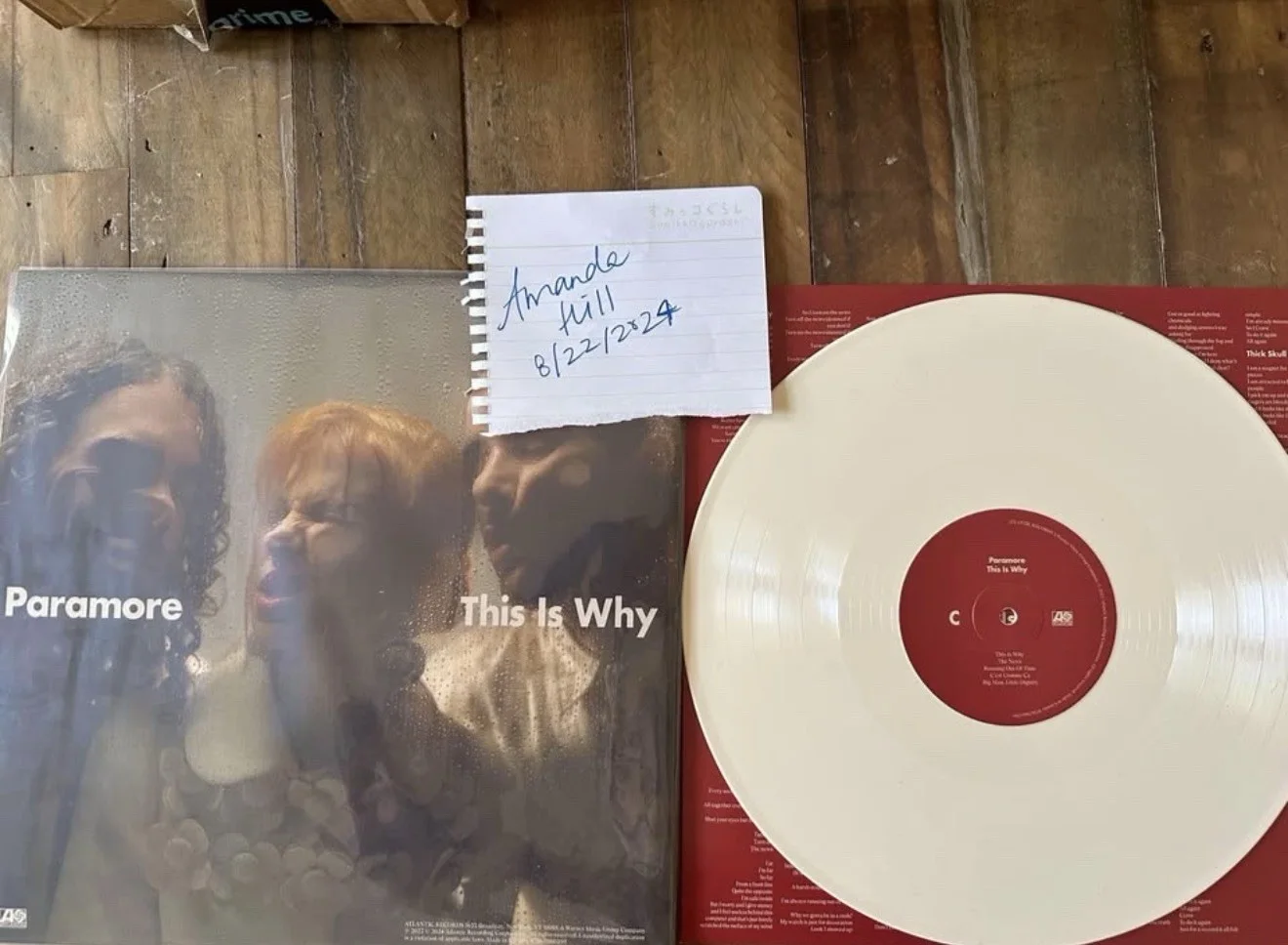 *SIGNED BY HAYLEY WILLIAMS AND PARAMORE MEMBERS* RSD 2024 Vinyl: Re: This Is Why, image 3