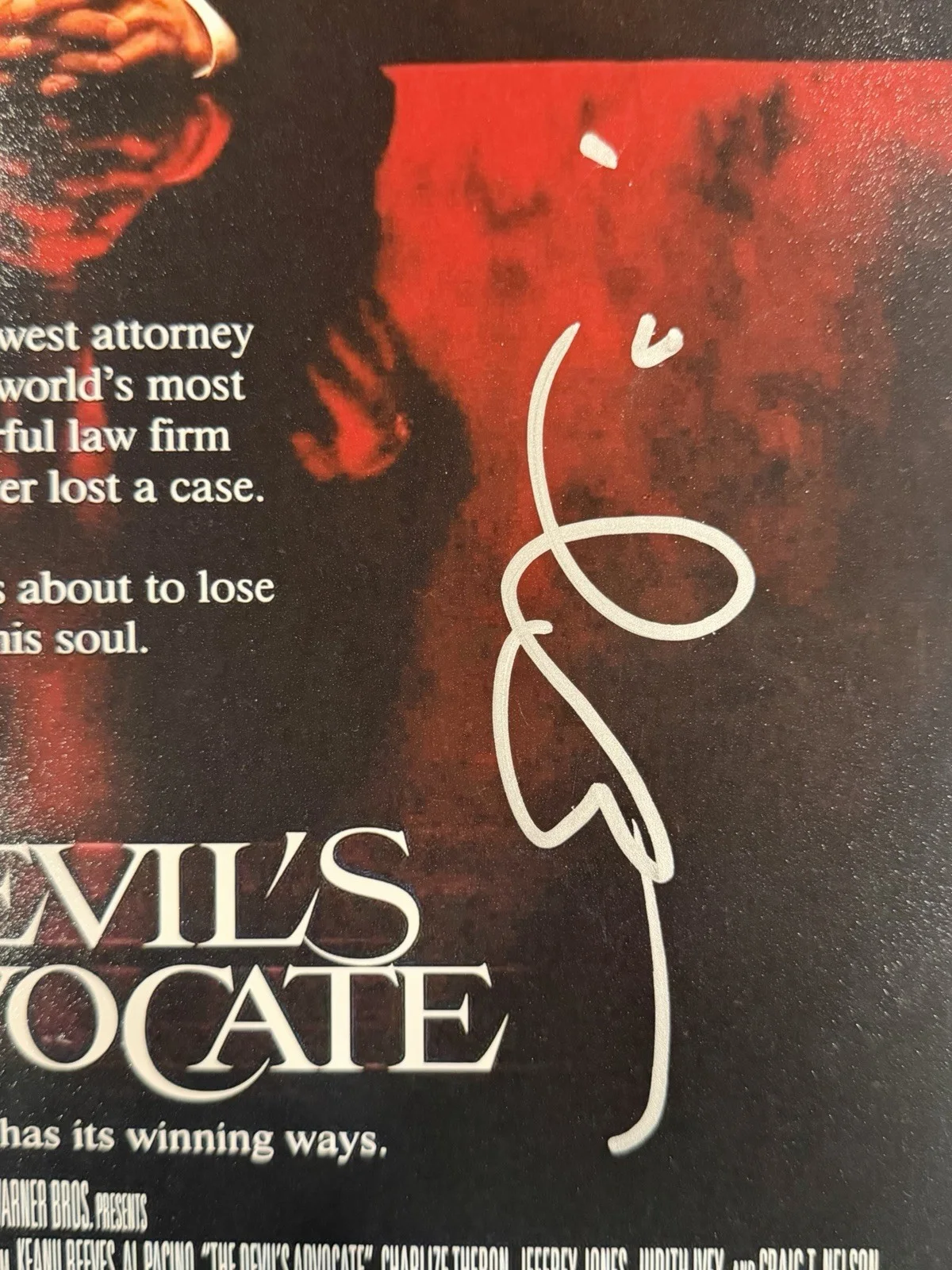 Al Pacino — Al PACINO SIGNED AUTOGRAPH 11x17 DEVILS ADVOCATE PHOTO BECKETT BW89813, image 2