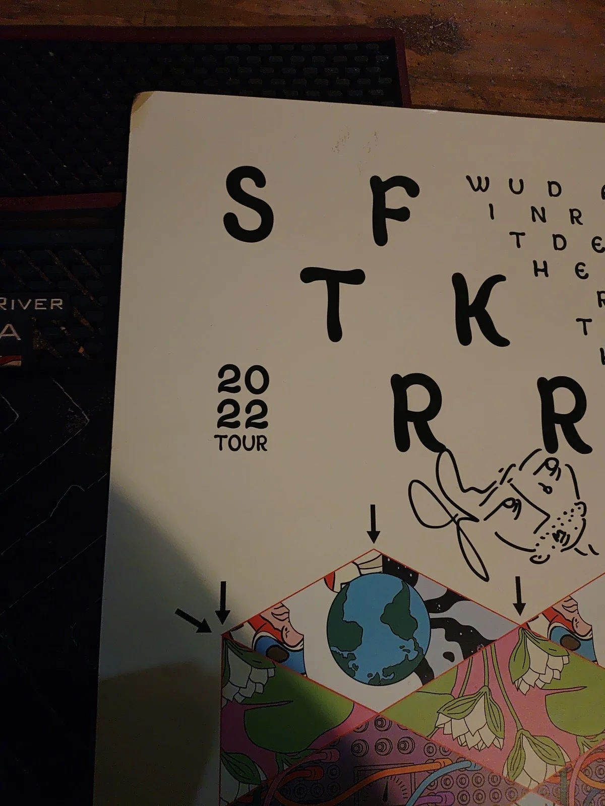 STRFKR 2022 Tour Poster Signed By Band Great Condition, image 2