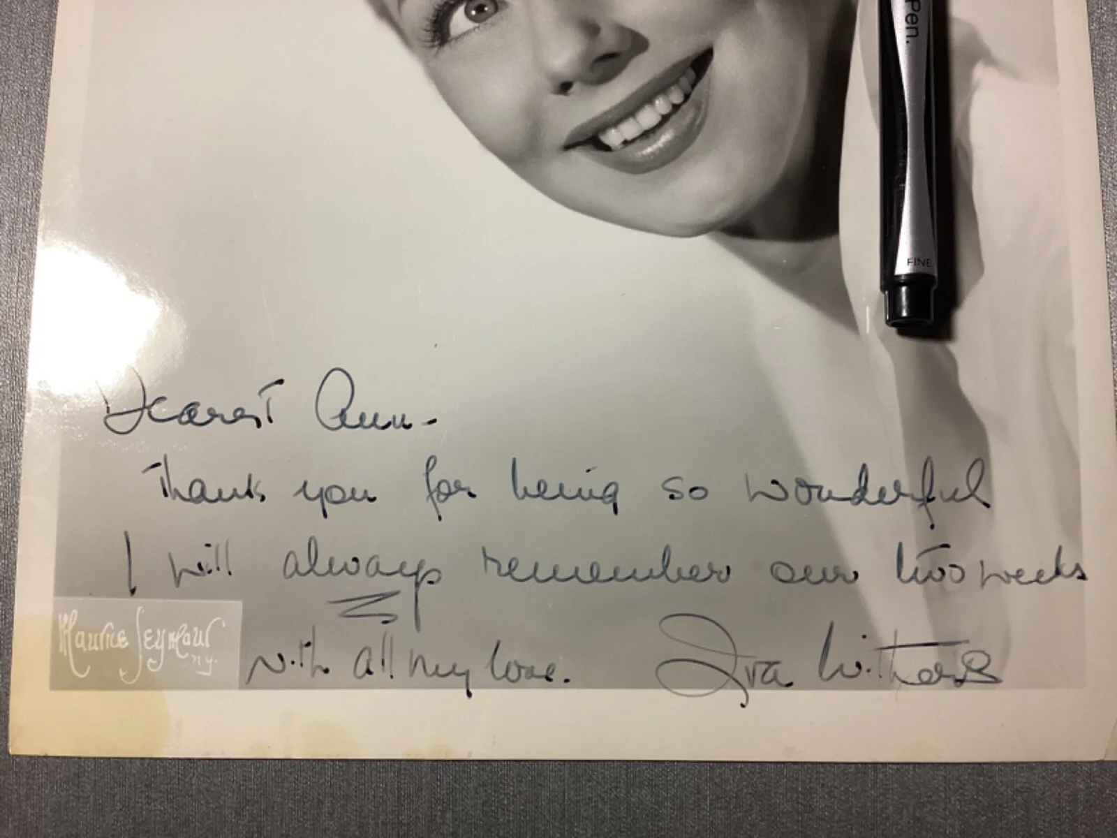 Iva Withers — IVA WITHERS Autographed Signed Photo - Broadway Actress ~ Guys & Dolls Original, image 2