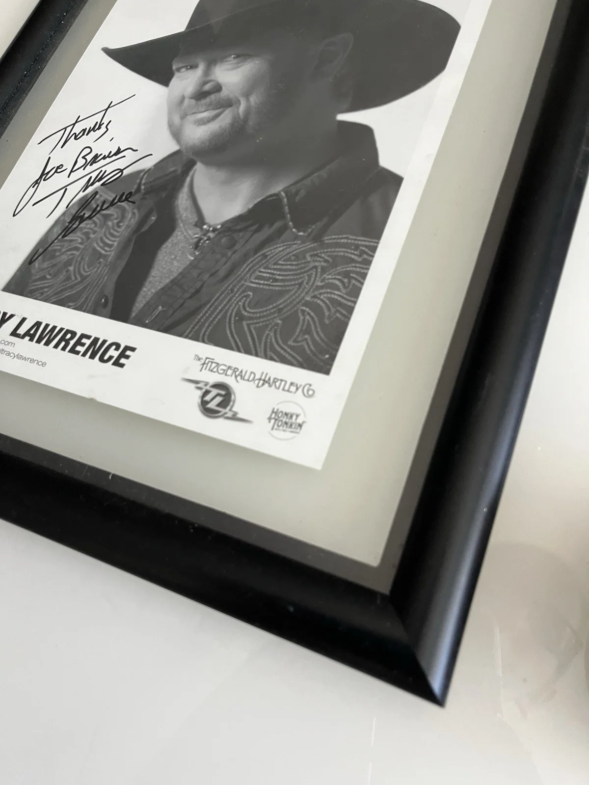 TRACY LAWRENCE SIGNED AUTOGRAPHED 14x13 Photo Country Music Glass Framed, изображение 4
