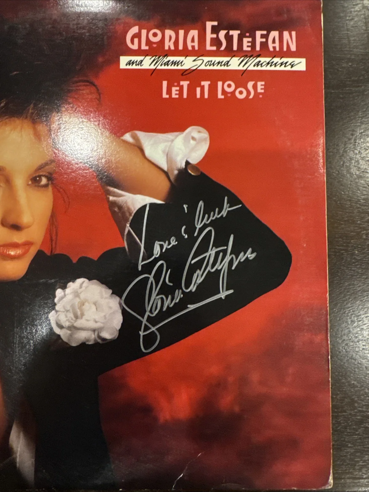 Gloria Estefan Autograph Signed Vinyl LP Record Miami Sound Machine Let It Loose, изображение 2