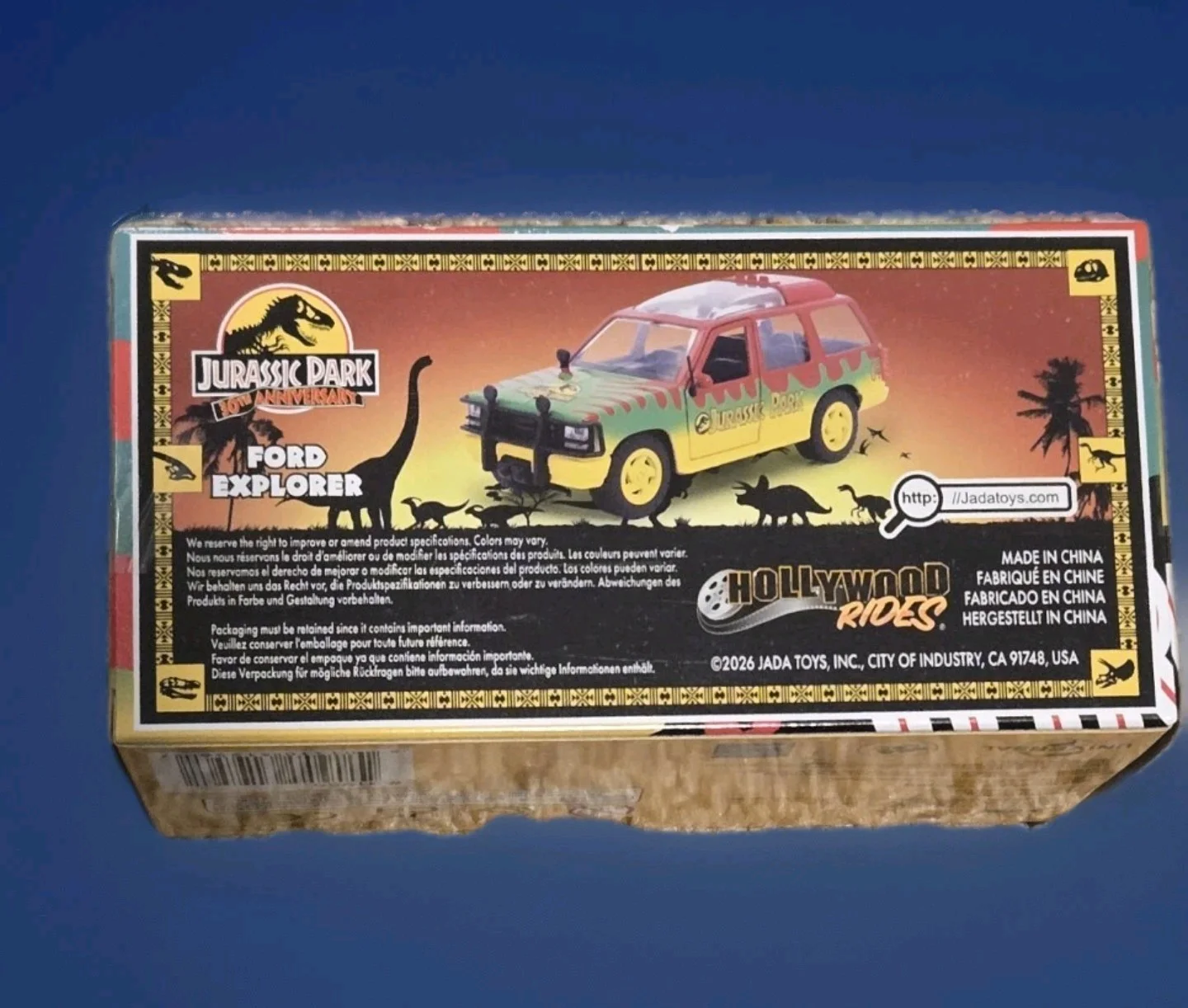 STEVEN SPIELBERG — STEVEN SPIELBERG HAND SIGNED AUTOGRAPHED JURASSIC PARK FORD EXPLORER CAR W/ COA, изображение 3