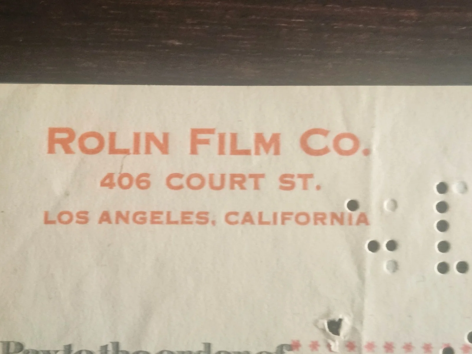 Rare 1915 Hollywood Actor Harold Lloyd Signed Film Company Check, image 4