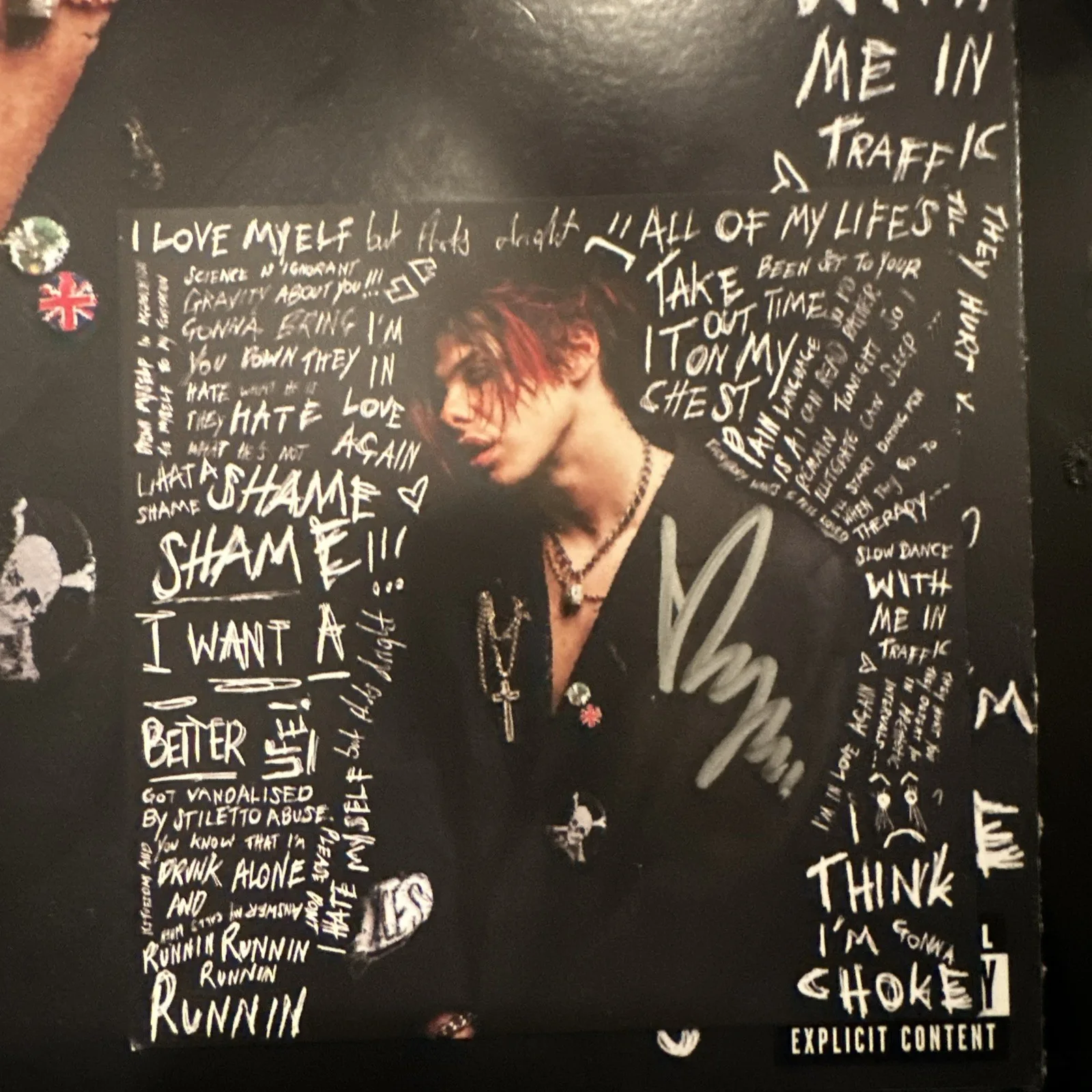 YUNGBLUD Self Titled Vinyl LP Signed insert Autographed variant cover, image 2