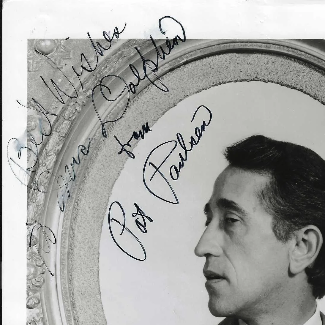 PAT PAULSEN — PAT PAULSEN HAND SIGNED PHOTO 8-1/4 x 10-1/4 COMEDIAN PRESIDENTIAL POSE, изображение 2