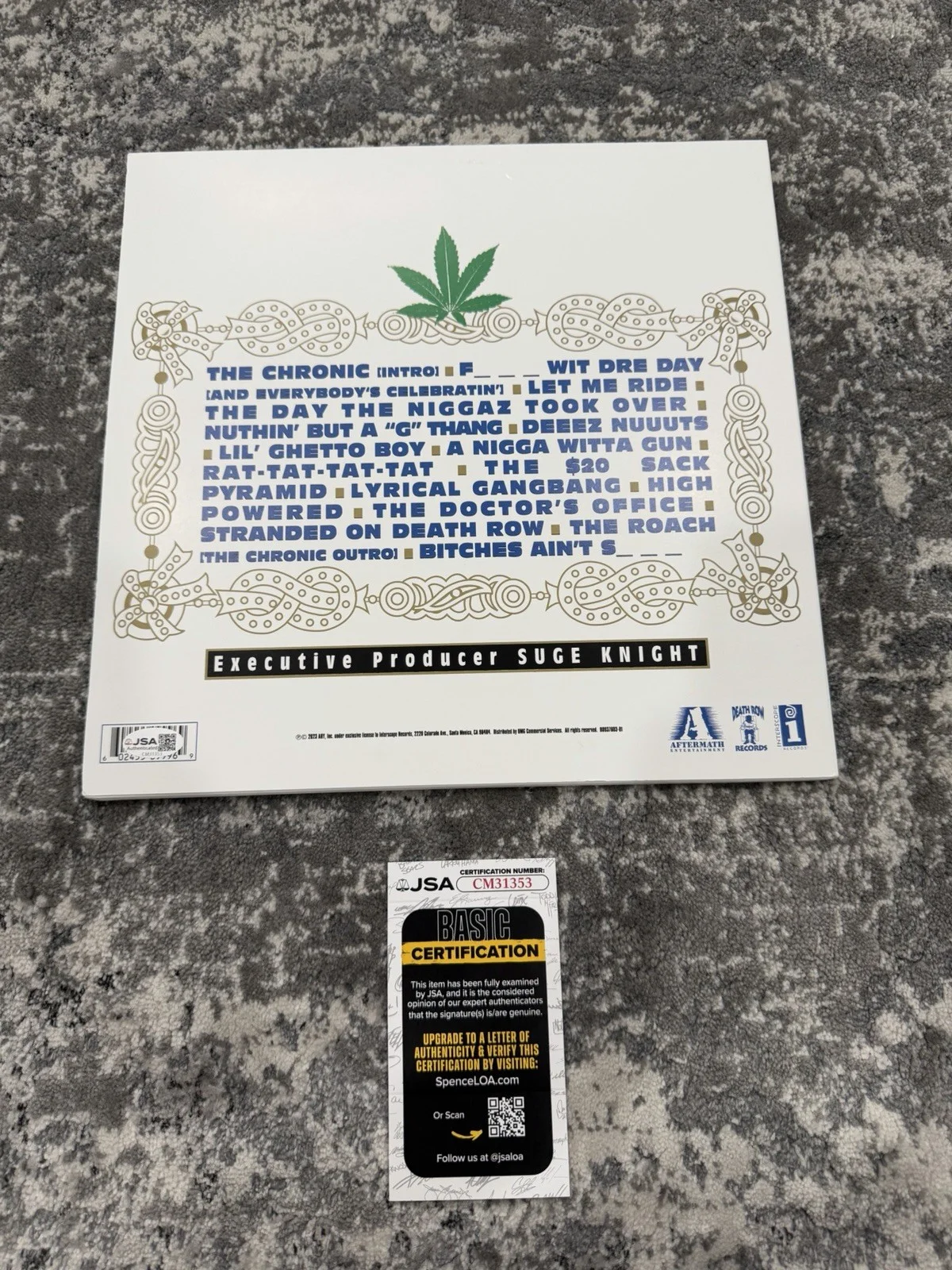 Snoop Dogg Signed Autographed The Chronic Double LP Vinyl Record JSA Coa, image 2