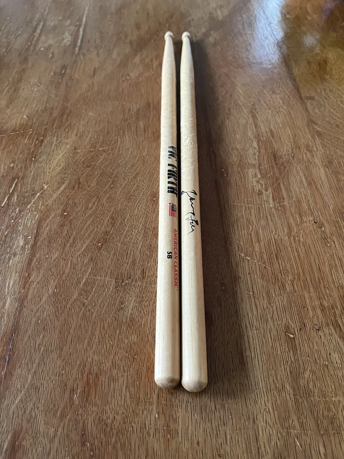 Autographed Drum Sticks Johnny Fay Tragically Hip, image 2