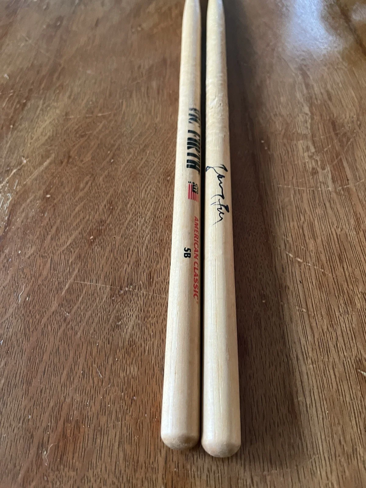 Autographed Drum Sticks Johnny Fay Tragically Hip, image 3