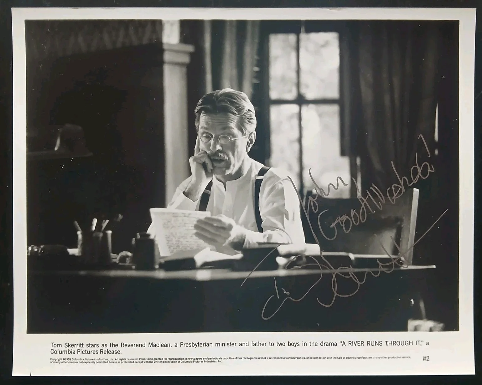 tom skerritt — tom skerritt signed 10x8 photo top gun aliens m.a.s.h. actor