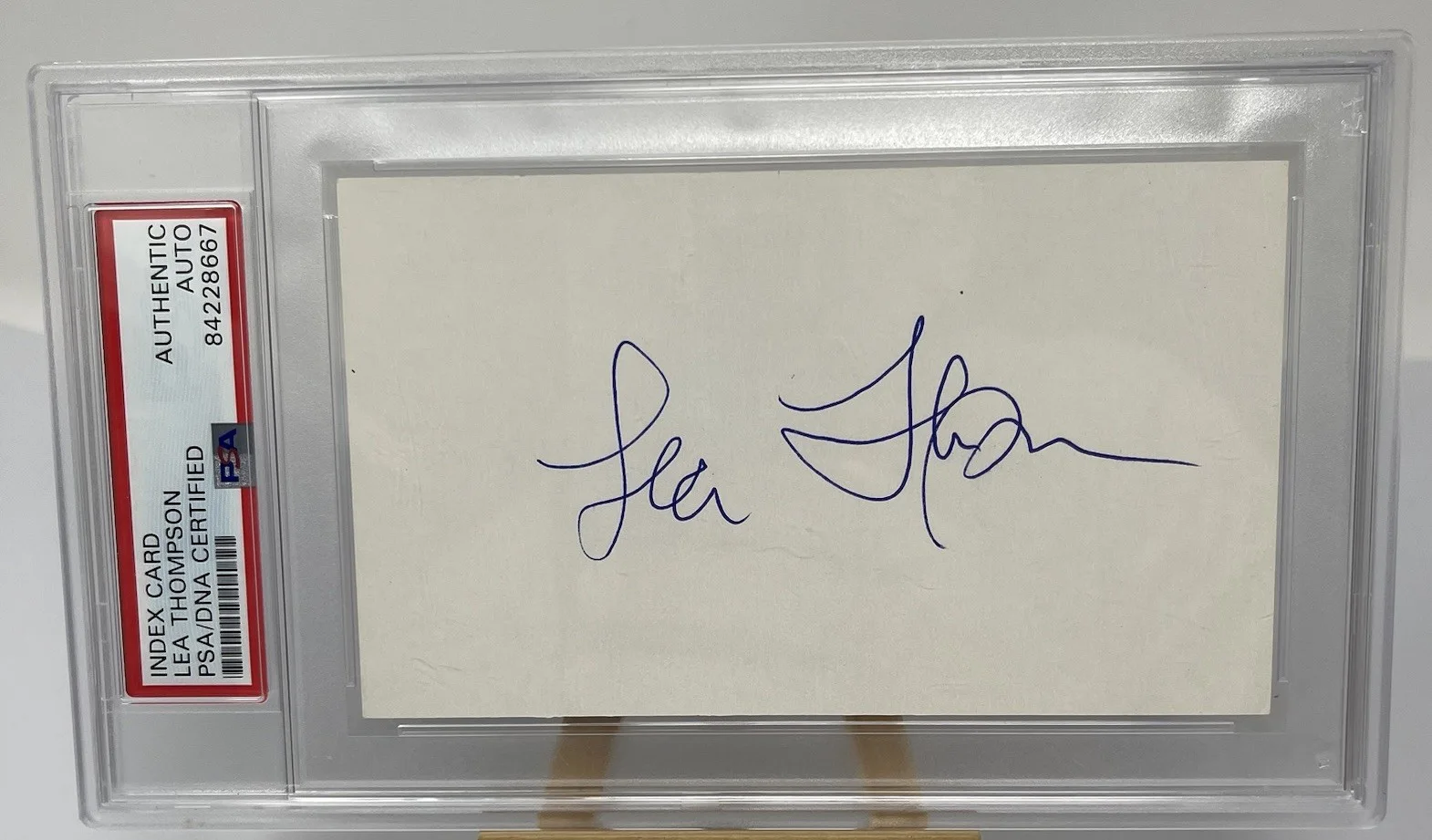 Lea Thompson Signed Index Card Autograph AUTO PSA DNA Back To The Future, image 2