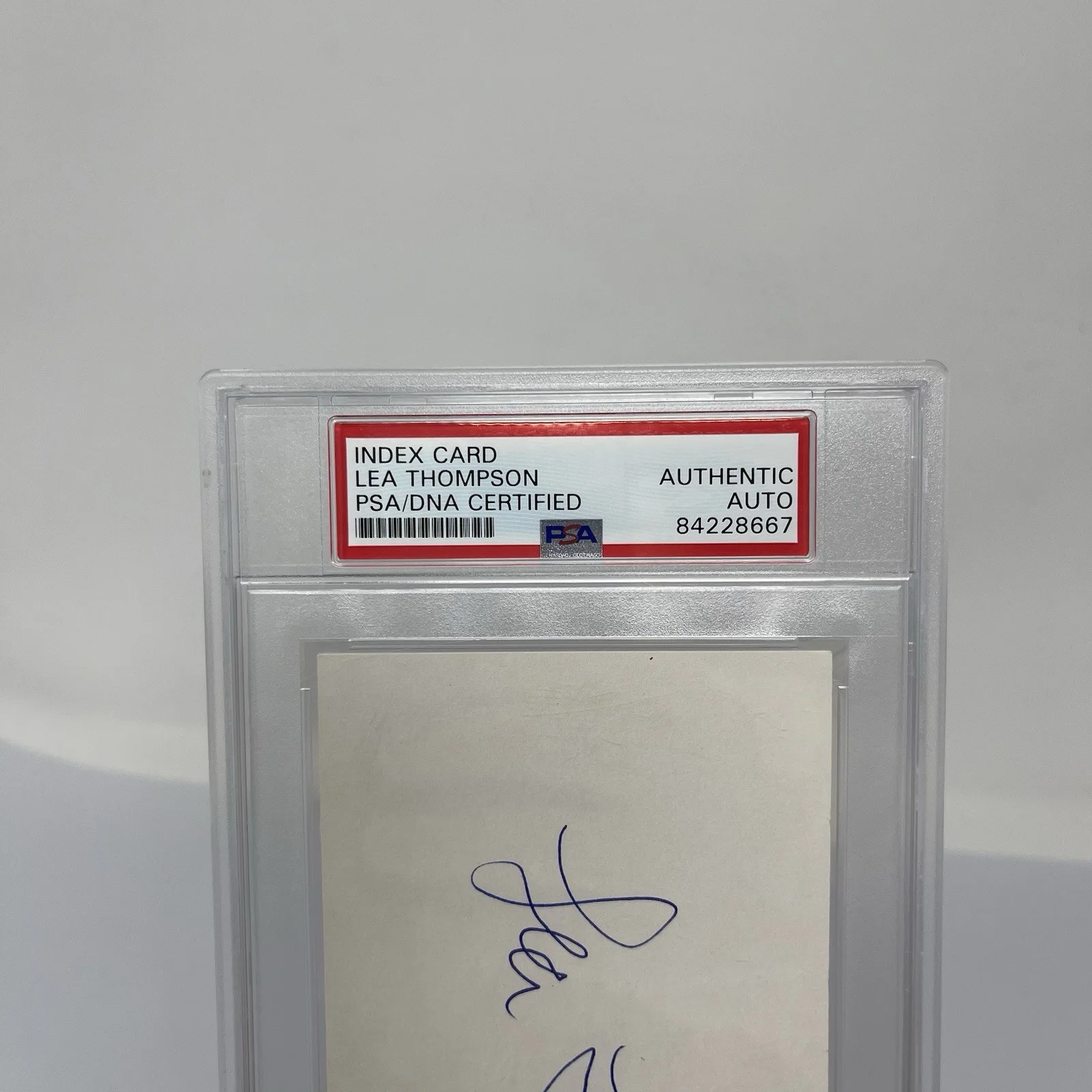 Lea Thompson Signed Index Card Autograph AUTO PSA DNA Back To The Future, image 3
