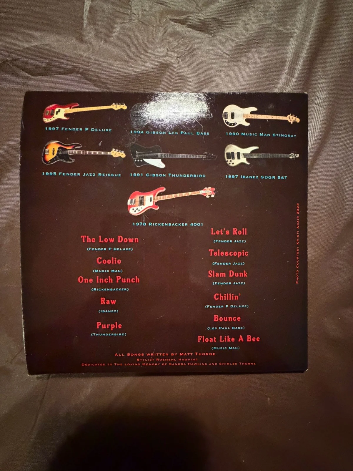 Matt Thorne signed copy of Back The Funk Up CD, image 2