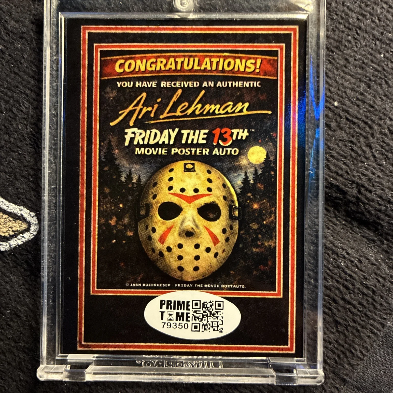 Ari Lehman Autographed Card Certified by Prime Time The Real Jason Voorhees 🔥, изображение 2