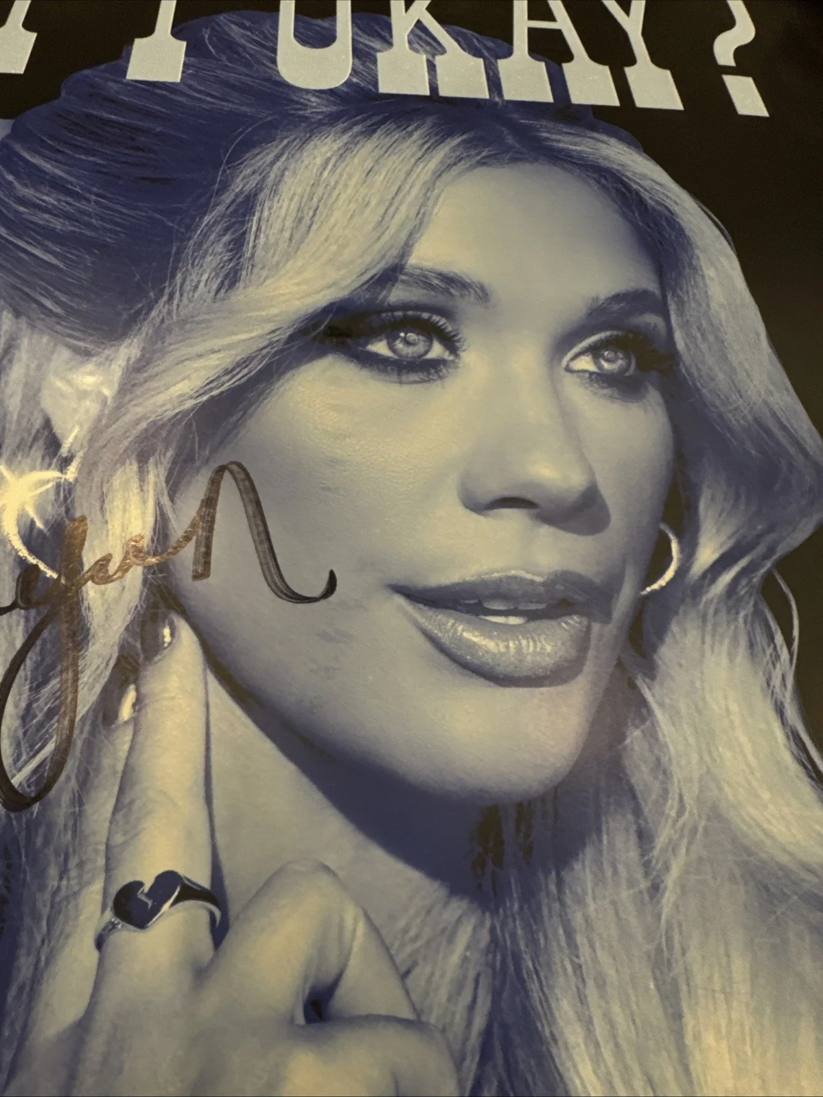 SIGNED Megan Moroney I Am Okay One Year AUTOGRAPH Music Poster Not A Vinyl, изображение 4