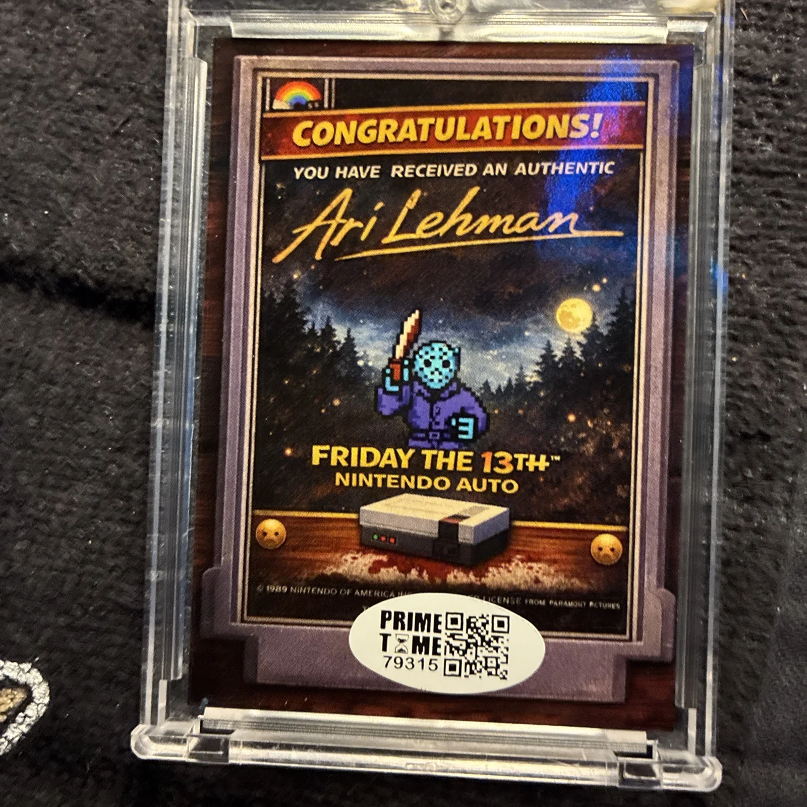 Ari Lehman Autographed Card. Authenticity By Prime Time. The Original Jason.🔥🔥, изображение 2