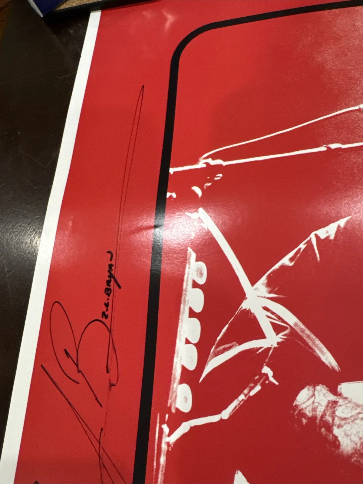Zach Bryan Signed Burn Tour Poster Autograph Country Music Not A Vinyl Record, изображение 3