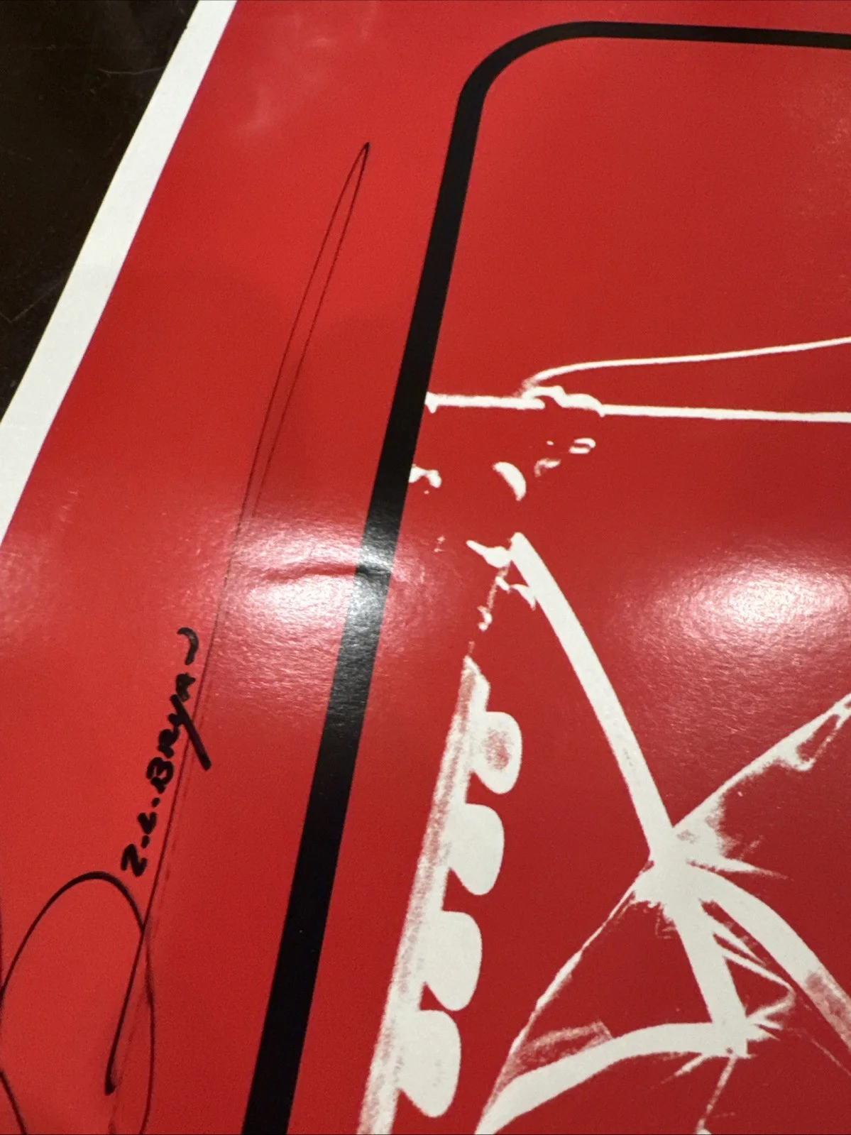 Zach Bryan Signed Burn Tour Poster Autograph Country Music Not A Vinyl Record, изображение 4