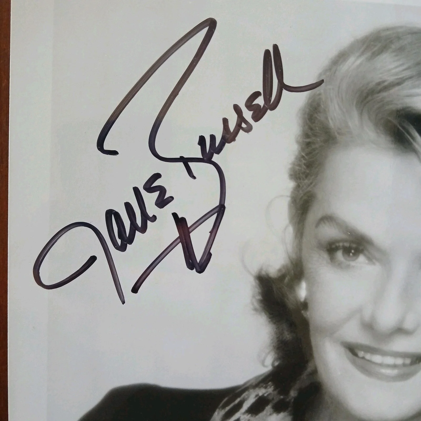 jane russell — jane russell signed 8x10 photo golden age actress outlaw gentlemen prefer blonde, изображение 3