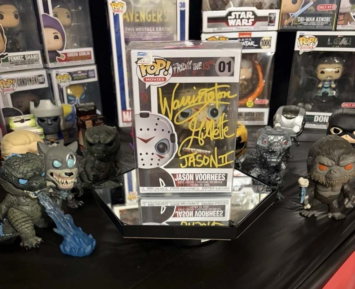 Warrington Gillette — Funko Pop Jason Voorhees Friday the 13th Signed by Warrington Gillette Original, изображение 2