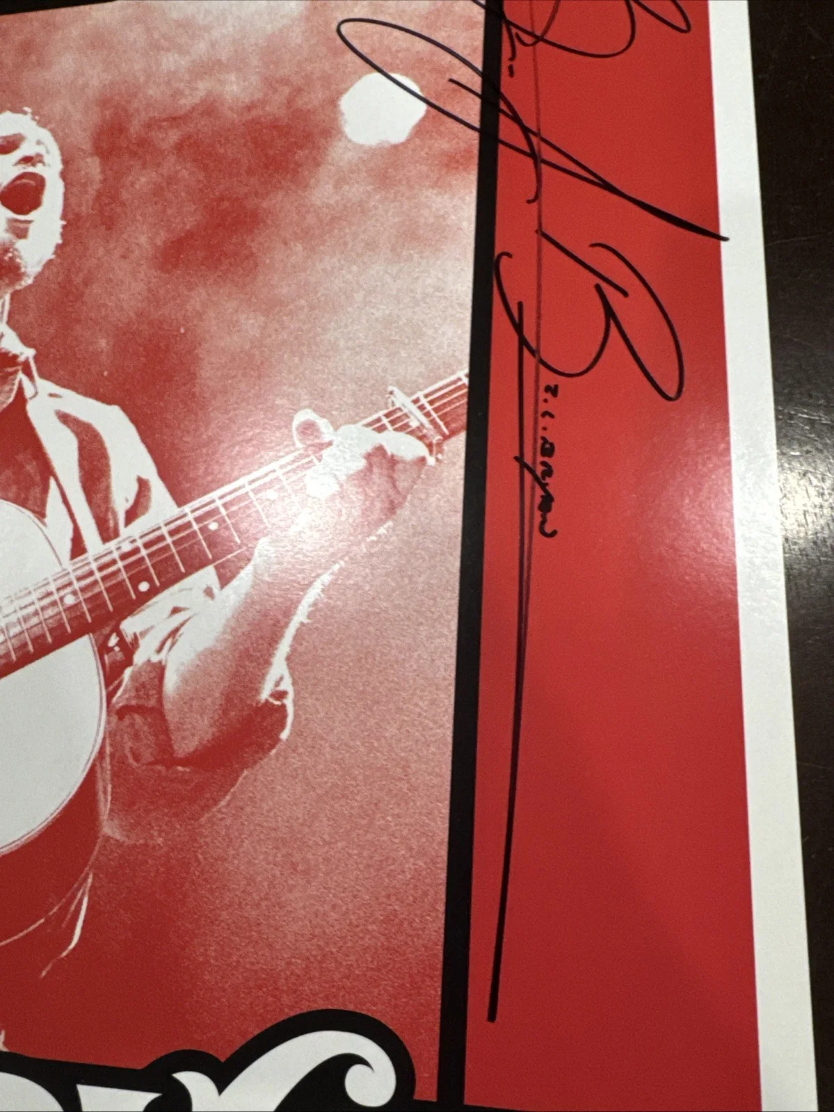 Zach Bryan Signed Burn Tour Poster Autograph Country Music Not A Vinyl Record, изображение 3