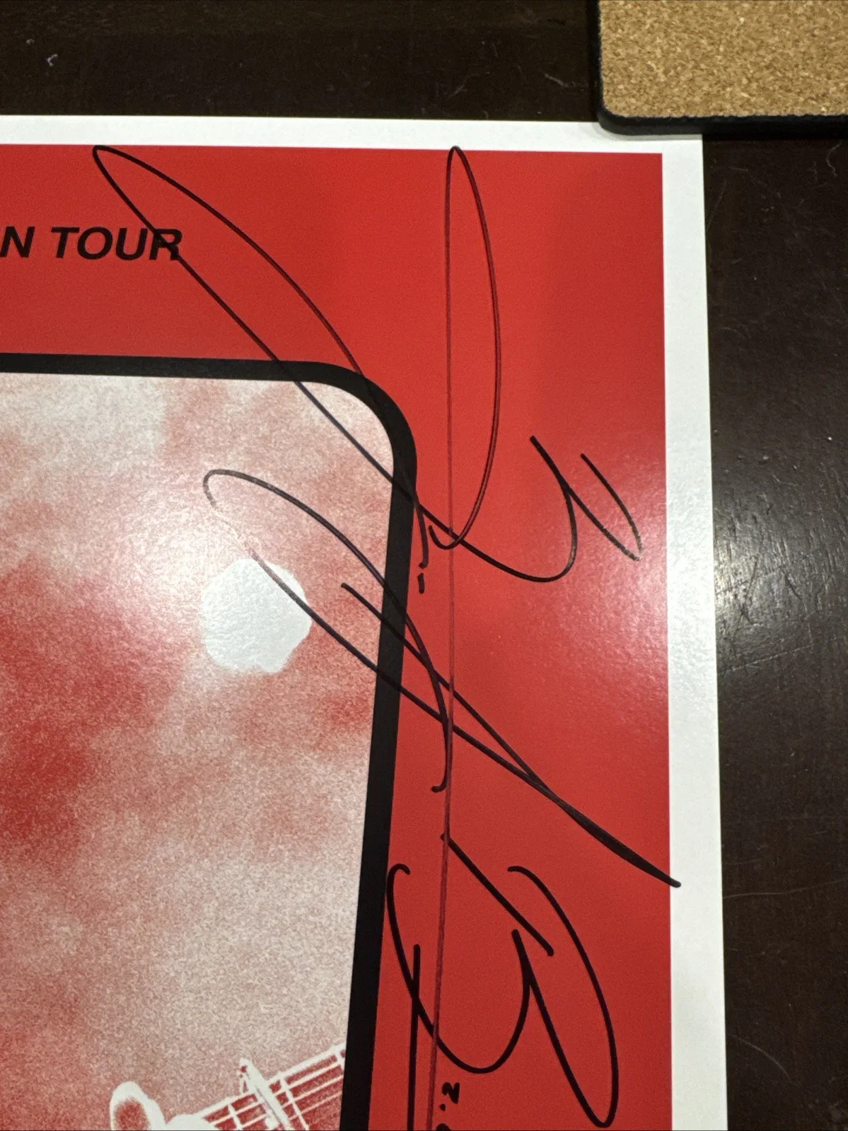 Zach Bryan Signed Burn Tour Poster Autograph Country Music Not A Vinyl Record, изображение 4