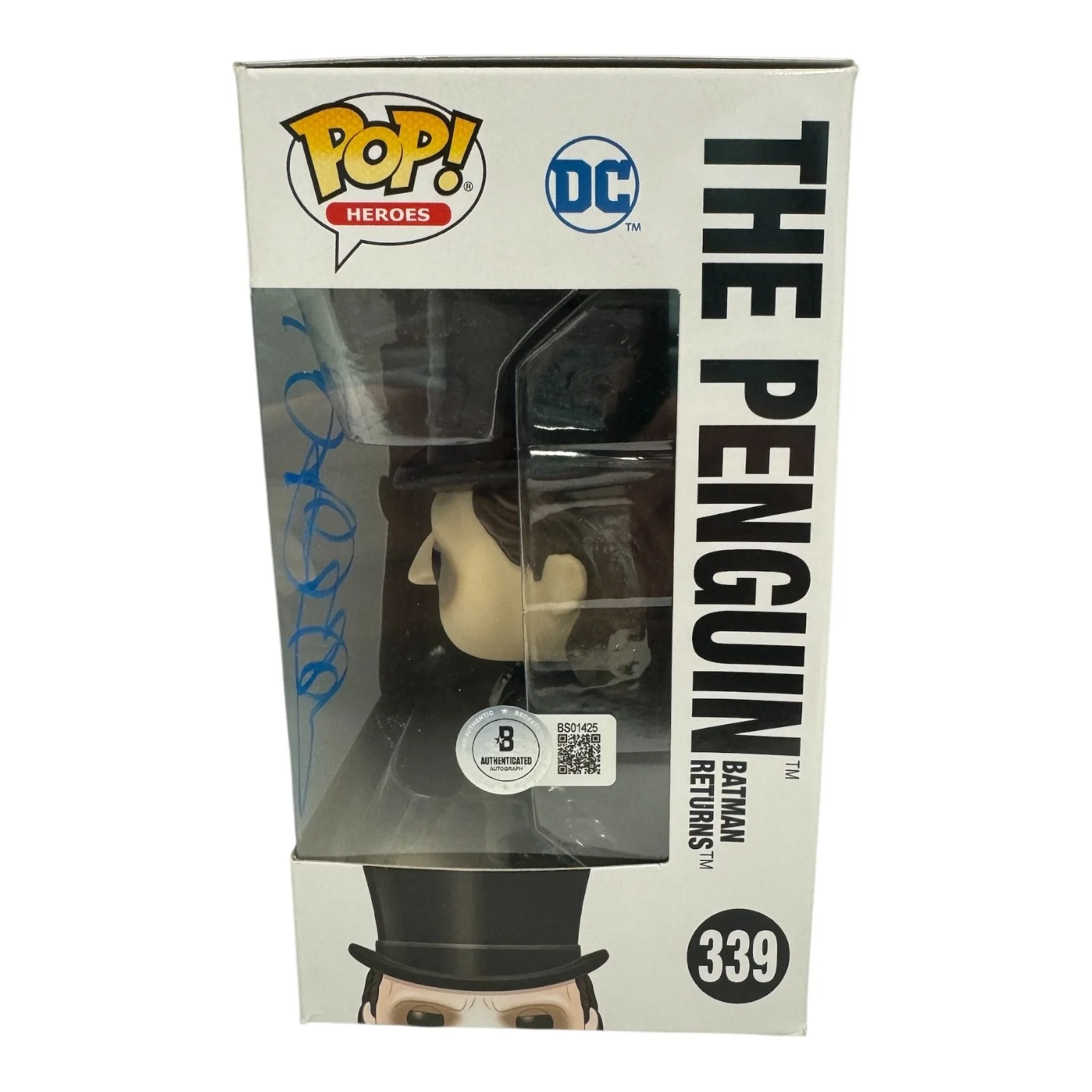 DANNY DEVITO — DANNY DEVITO SIGNED AUTOGRAPH BATMAN FUNKO POP 339 BECKETT BAS COA, image 2