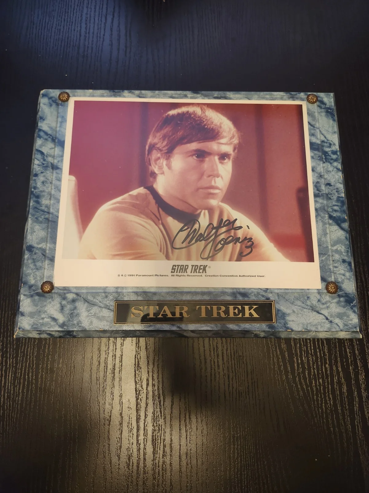 Walter Konieg & Nichelle Nicols — Walter Koenig Autograph Signed Photo Framed Star Trek Ensign Pavel Chekov