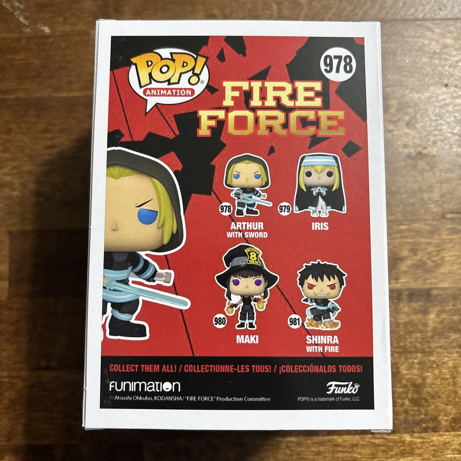 Eric Vale — Eric Vale ARTHUR Signed Funko Pop 978 Fire Force JSA, image 4