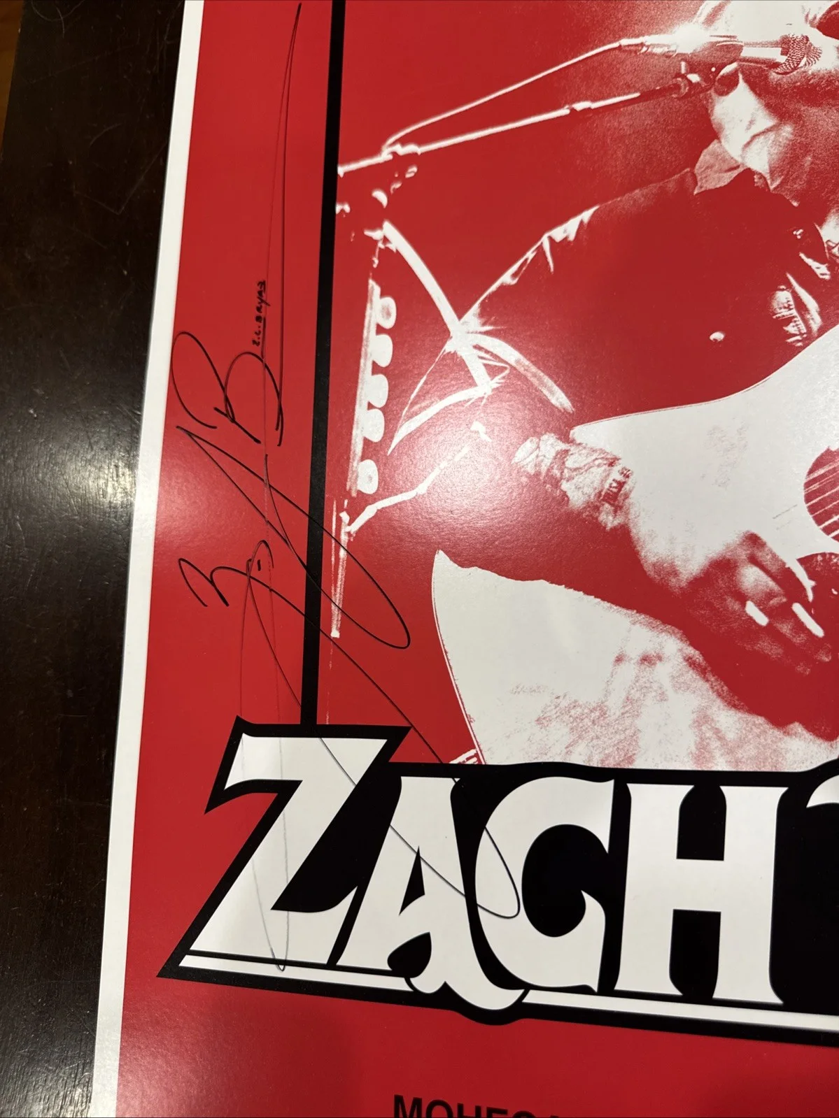 Zach Bryan Signed Burn Tour Poster Autograph Country Music Not A Vinyl Record, image 2