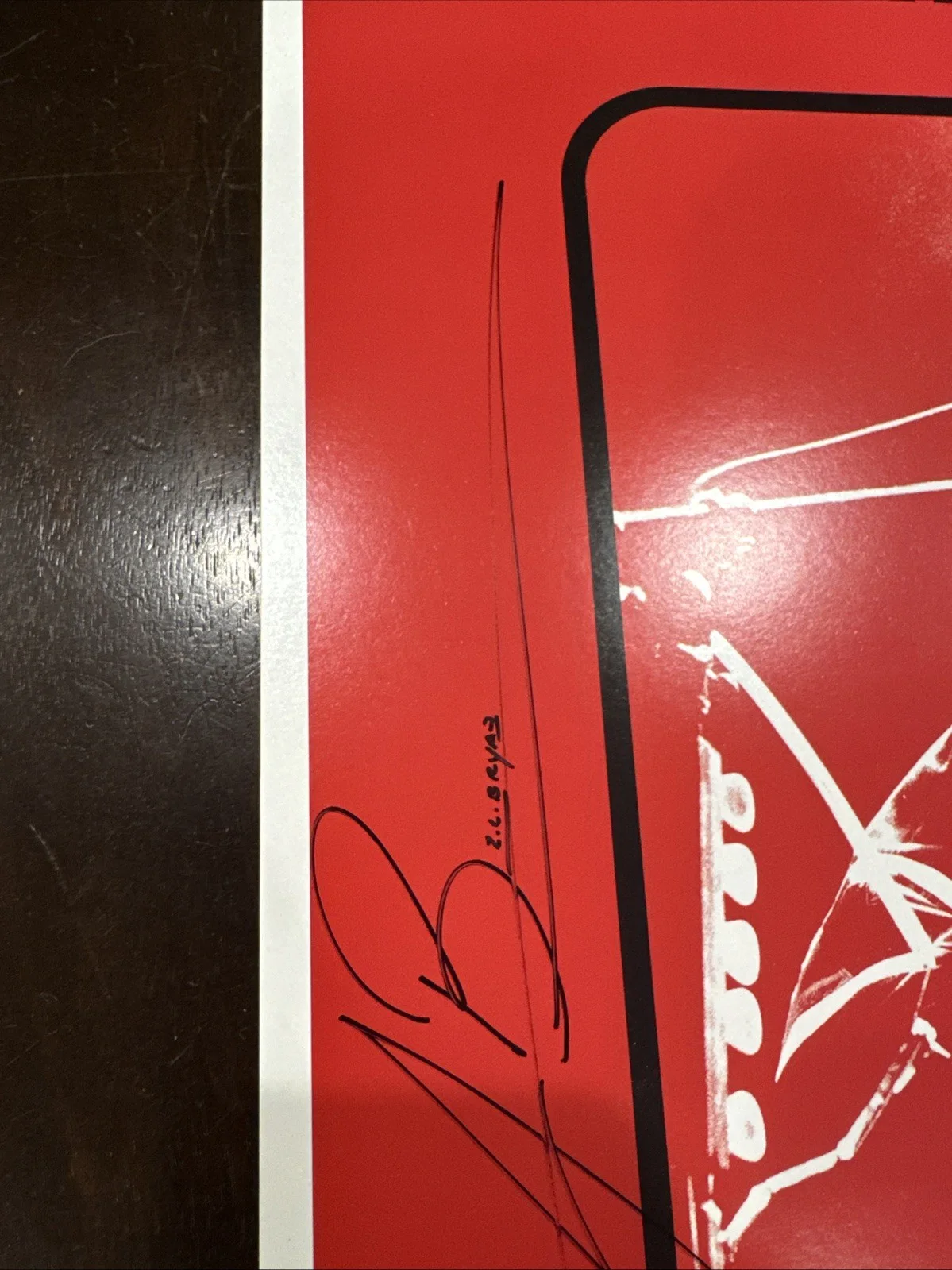 Zach Bryan Signed Burn Tour Poster Autograph Country Music Not A Vinyl Record, image 3