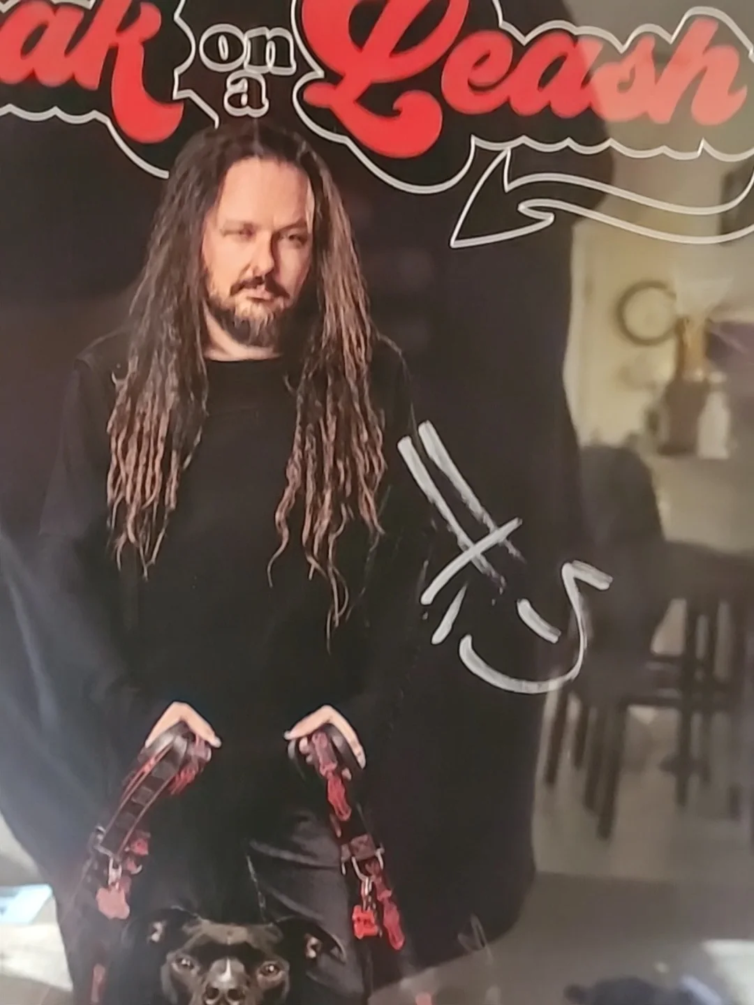 KORN Jonathan Davis SIGNED & FRAMED 11x17 Poster., image 2