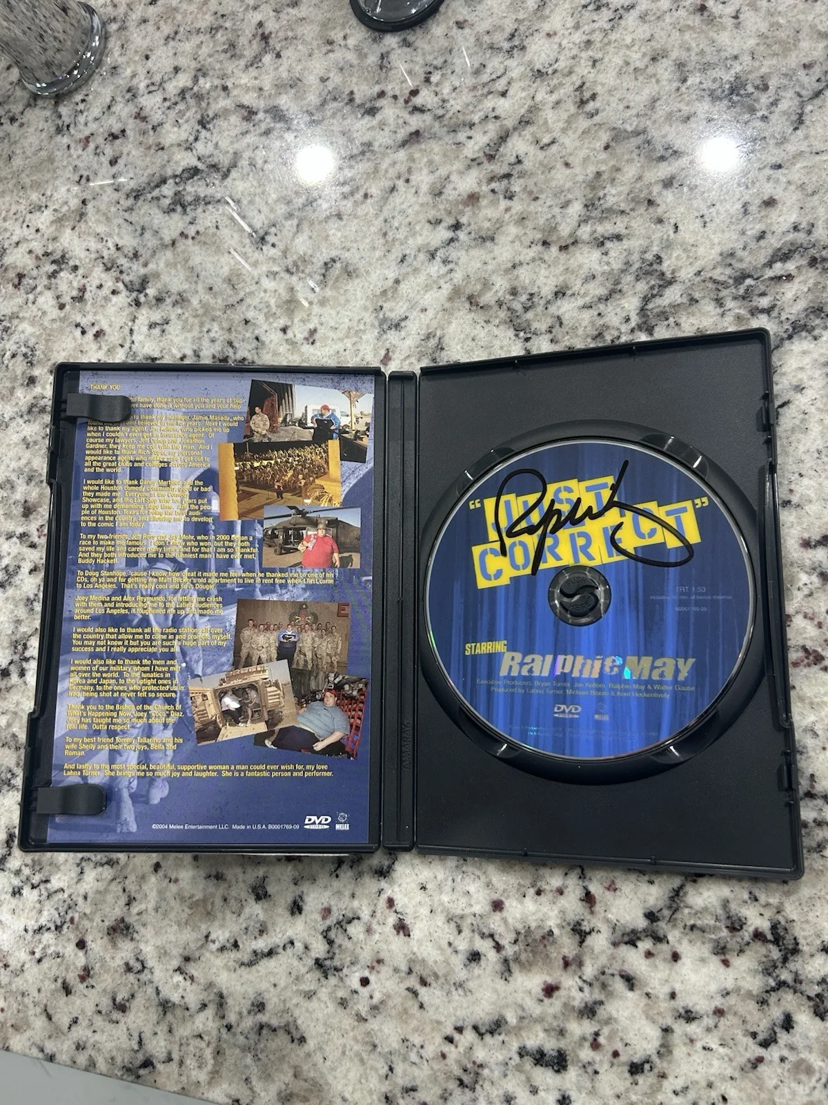Ralphie May — Ralphie May Signed Original 'Just Correct' DVD Cover, image 2