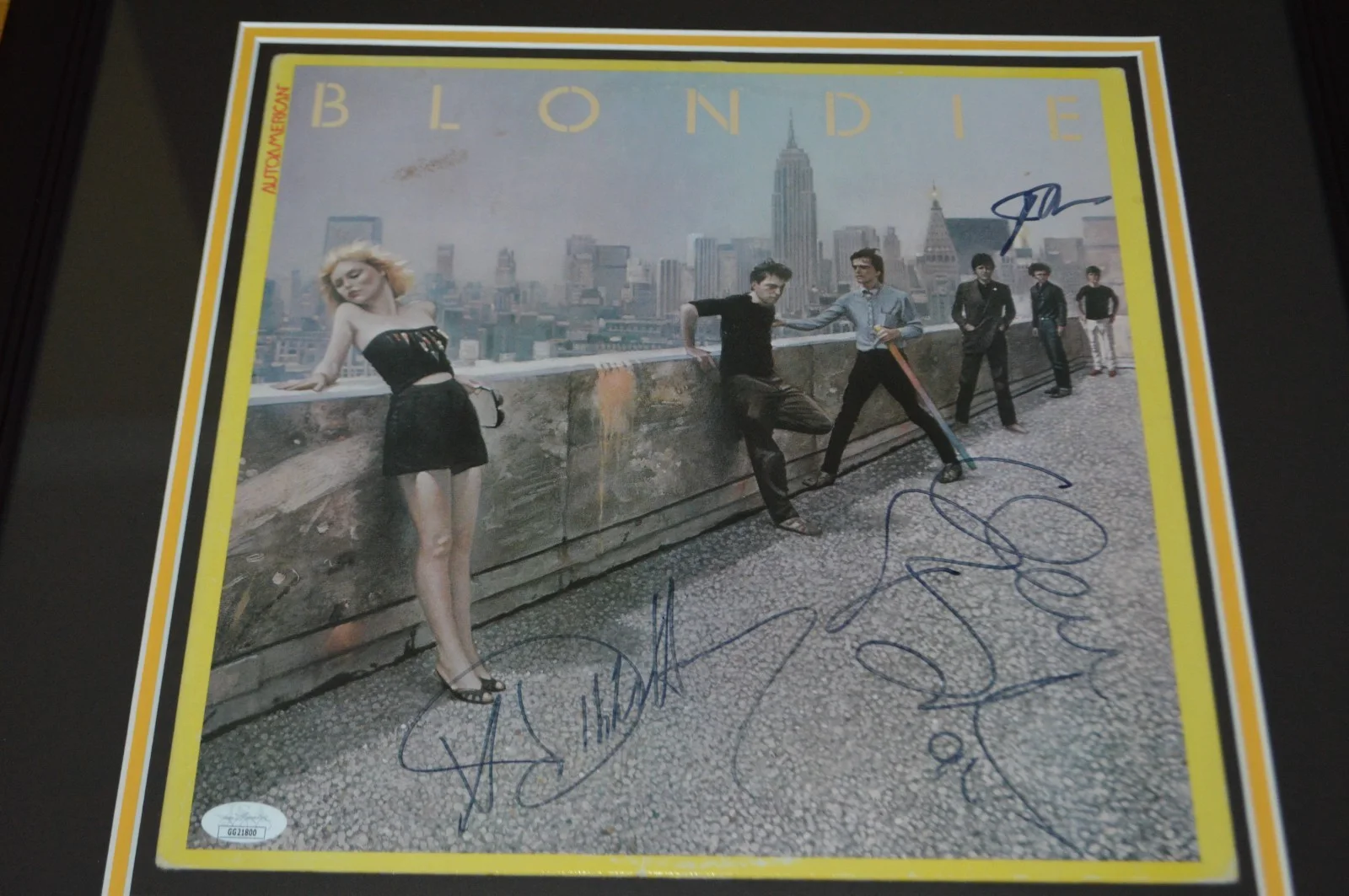 BLONDIE Debbie Harry +2 Signed "Autoamerican" Custom Framed LP Cover ~ JSA COA, image 3