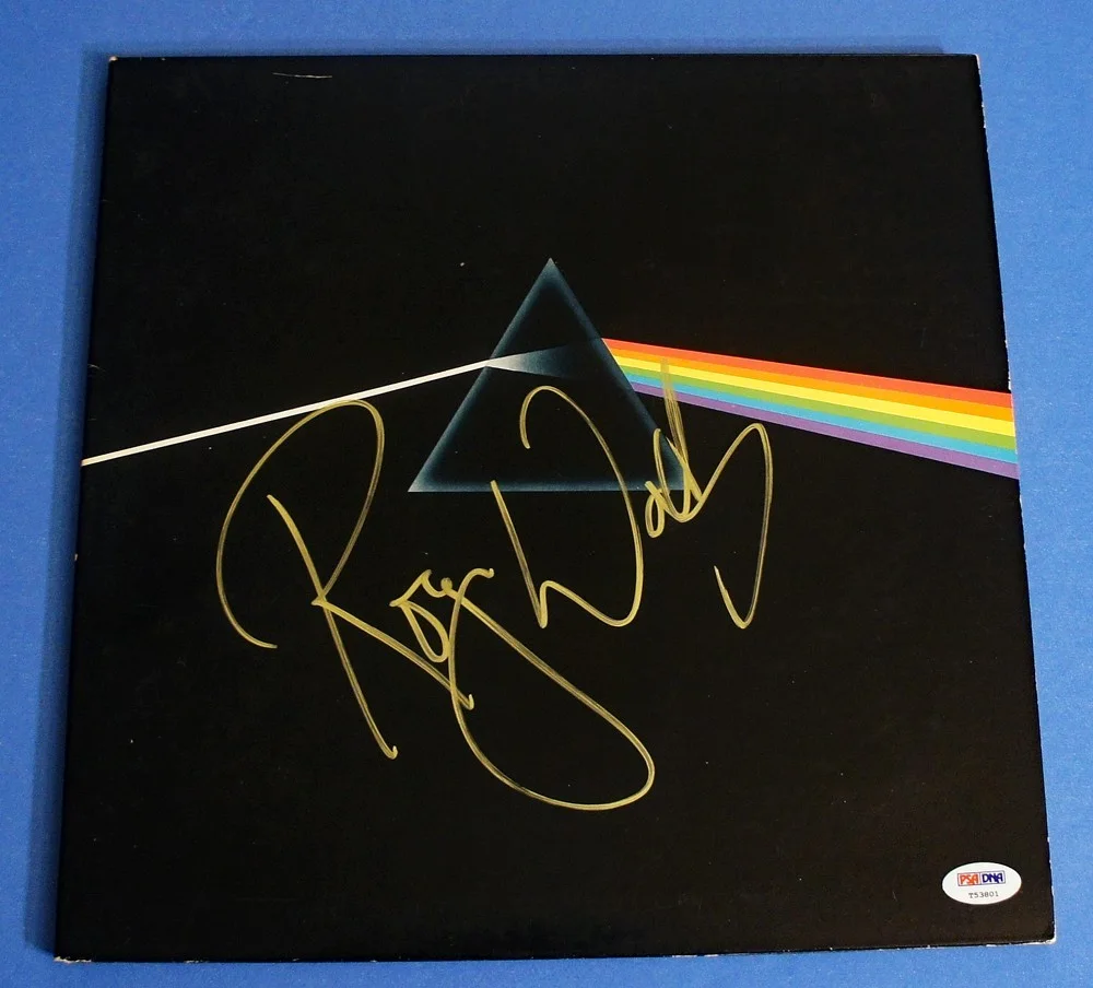 ROGER WATERS SIGNED & PSA Certified Pink Floyd Vinyl - DARK SIDE OF THE MOON!, image 2