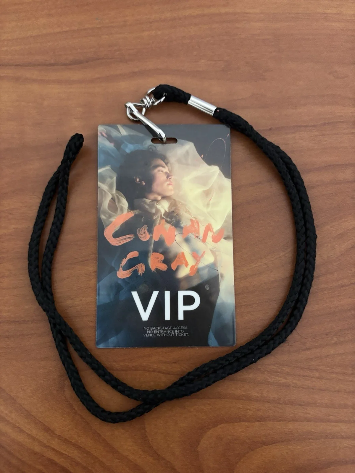 LIMITED Conan Gray North America Tour 2022 Signed VIP Lanyard Pass, image 2