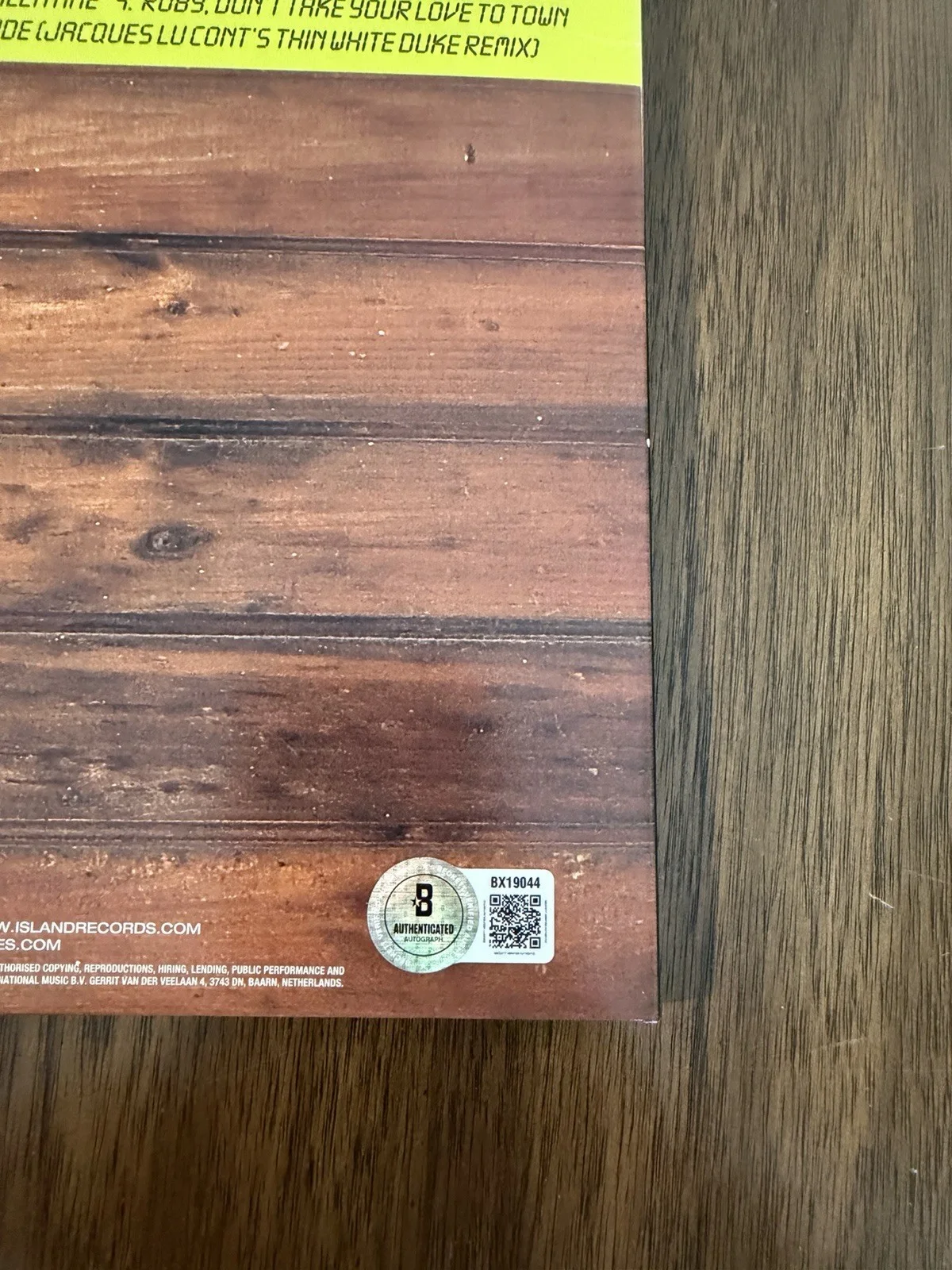 Brandon Flowers ‘The Killers’ Band Signed Vinyl Album ‘Sawdust’ Beckett, изображение 3