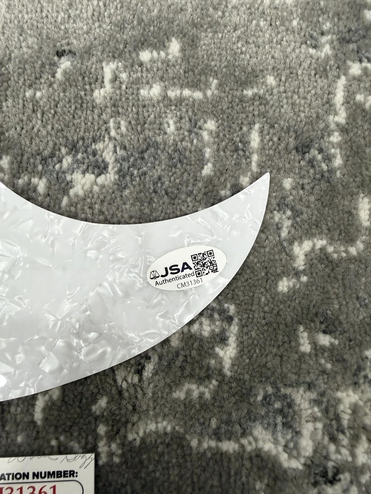 Mitchell Tenpenny Signed Autographed Pick Guard Country Music JSA Coa, изображение 2