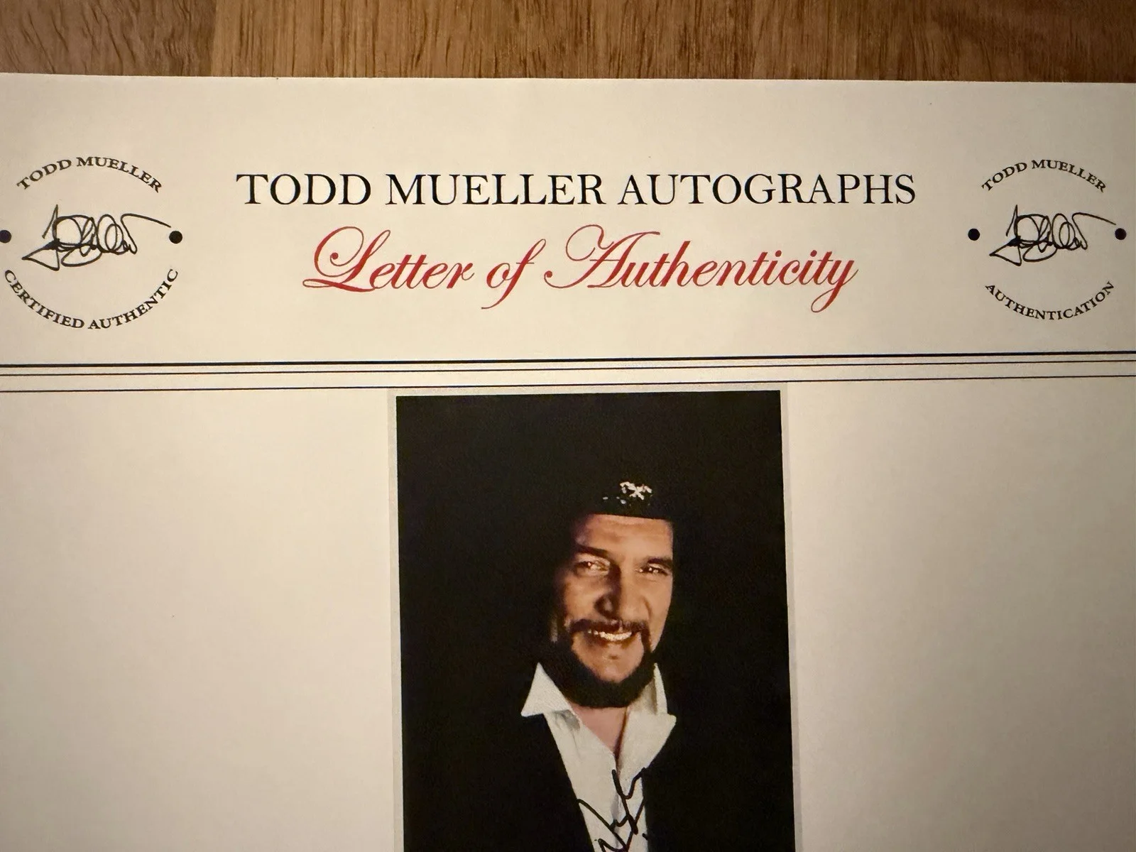 Authentic Autograph Waylen Jennings, image 2