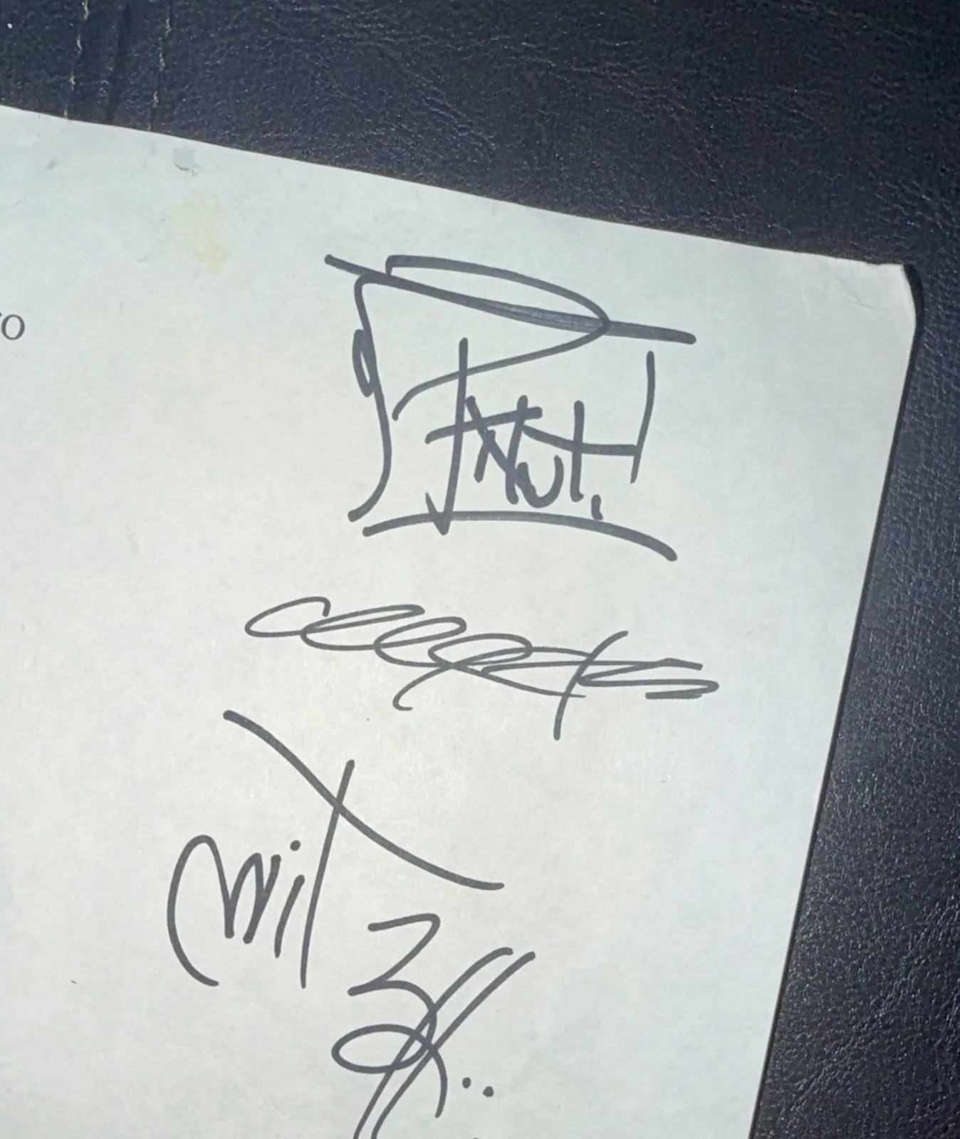 311 Signed Setlist 7/21/04 Meadowbrook NH Full Band Autographed, image 2
