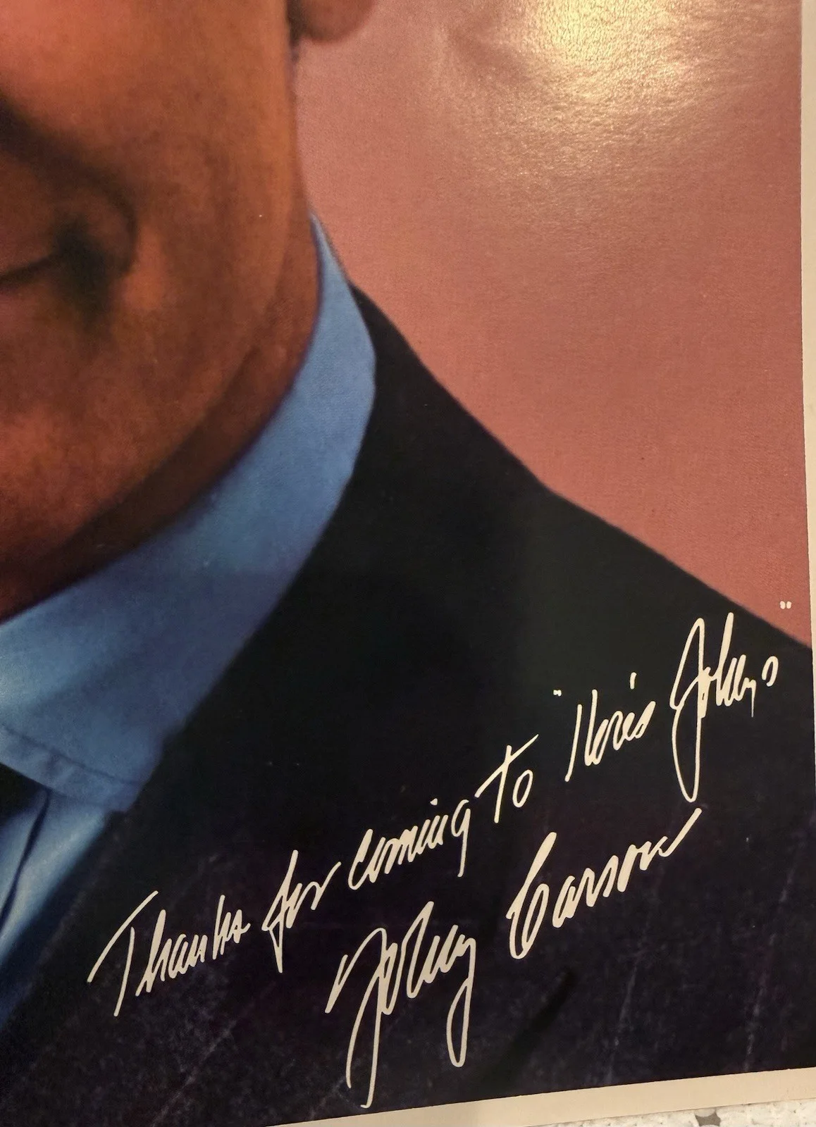 Johnny Carson-Authenticated Autographed 8x10 Color Photo, image 3