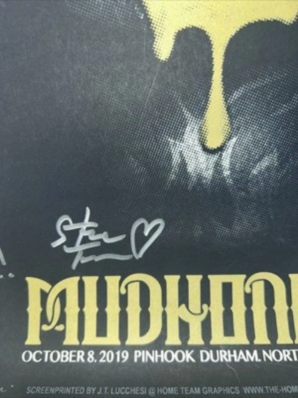 Mudhoney Concert Poster Autographed Oct 8 2019 Numbered 10/50, image 3