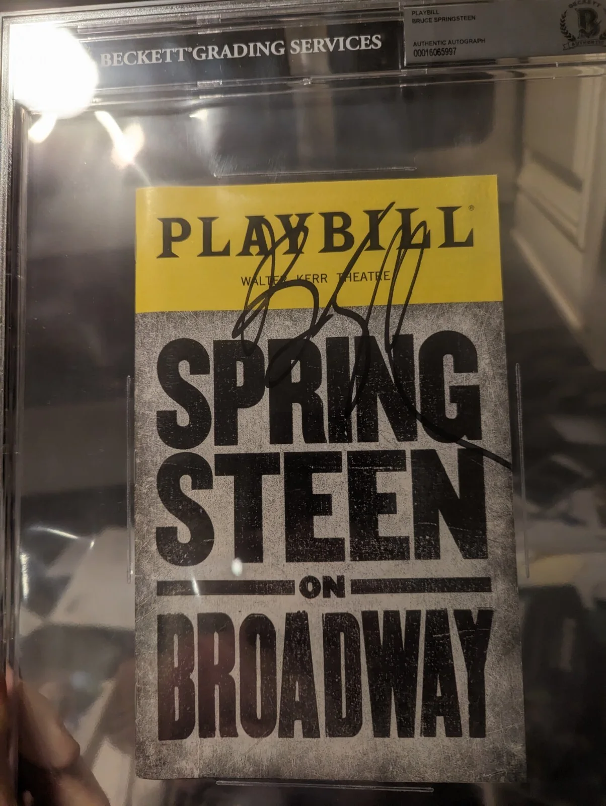 Bruce Springsteen Signed On Broadway Playbill Beckett Encapsulated, image 2