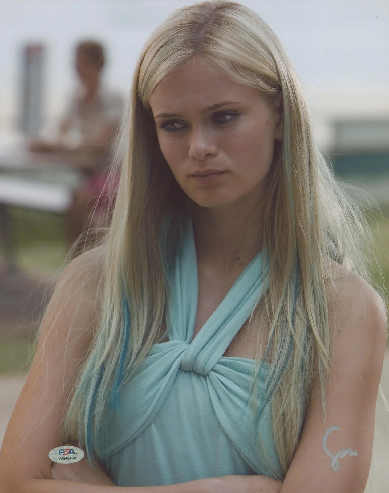 Sara Paxton — Sara Paxton Aquamarine Authentic Signed 11x14 Vertical Photo PSA/DNA #AQ49450